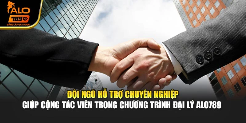 Đội ngũ hỗ trợ chuyên nghiệp giúp cộng tác viên trong chương trình đại lý Alo789 